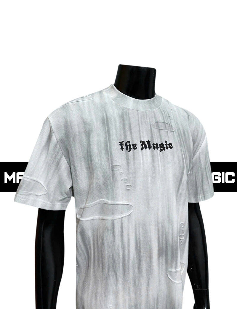 𝑻𝙃𝑬 𝑴𝘼𝑮𝙄𝑪 SPILL T-SHIRT– GREY