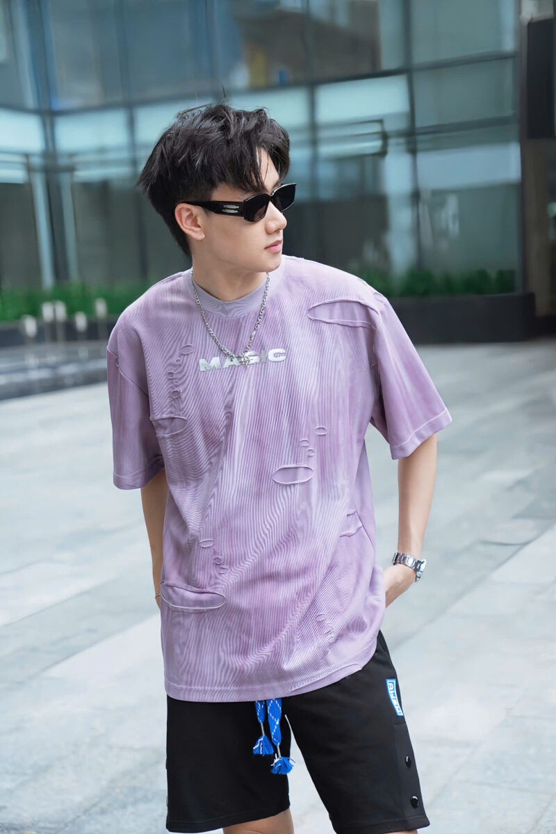 𝑻𝙃𝑬 𝑴𝘼𝑮𝙄𝑪 SPILL T-SHIRT– PURPLE