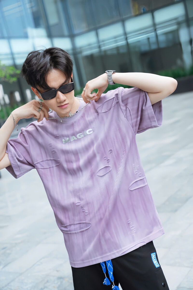 𝑻𝙃𝑬 𝑴𝘼𝑮𝙄𝑪 SPILL T-SHIRT– PURPLE